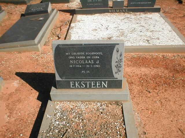 EKSTEEN Nicolaas J. 1914-1980