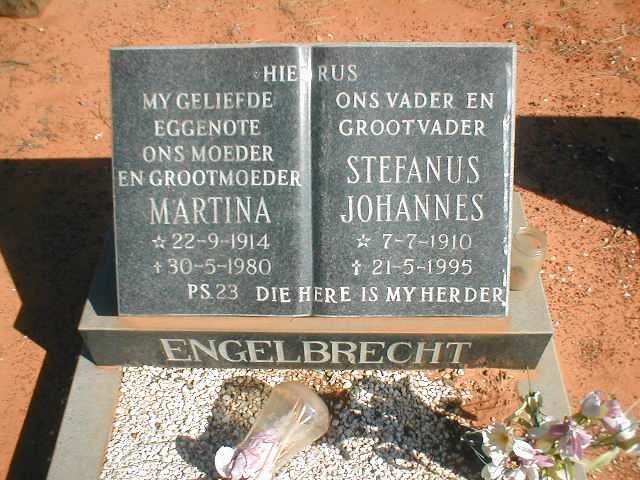 ENGELBRECHT Stefanus Johannes 1910-1995 &amp; Martina 1914-1980