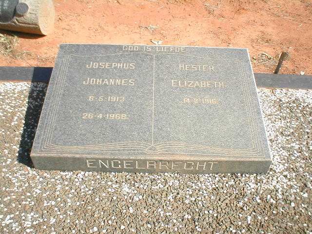 ENGELBRECHT Josephus Johannes 1913-1968 &amp; Hester Elizabeth 1916-