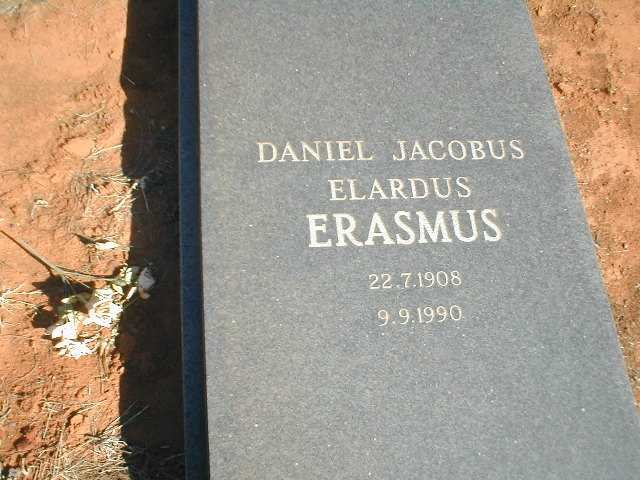 ERASMUS Daniel Jacobus Elardus 1908-1990