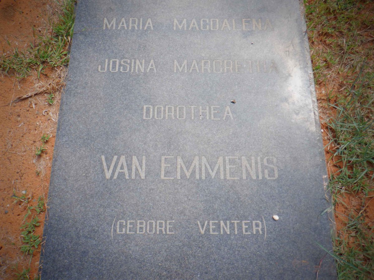 EMMENES Stefanus Andreas, van 1906-1971 &amp; Maria Magdalena Josina Margretha Dorothea VENTER 1907-1980