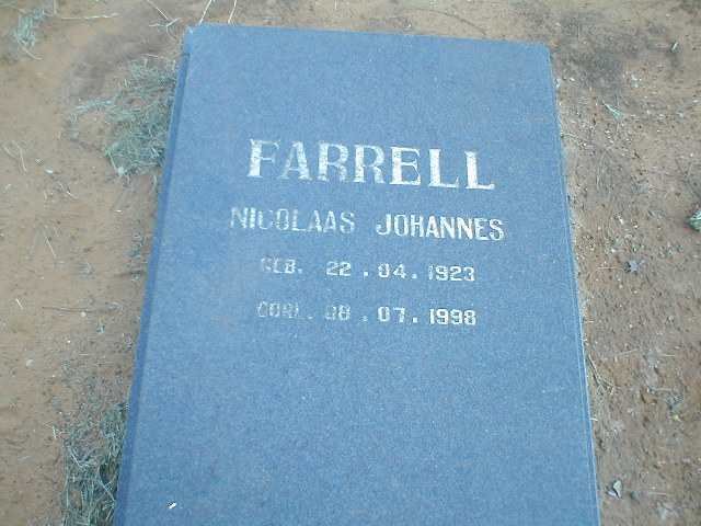FARRELL Nicolaas Johannes 1923-1998