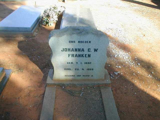 FRANKEN Johanna C.W. 1892-1966