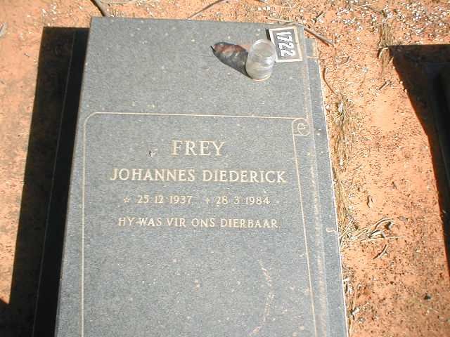 FREY Johannes Diederick 1937-1984