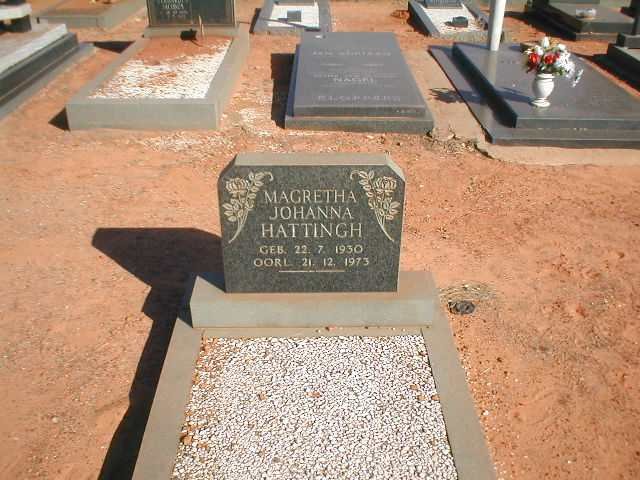 HATTINGH Magretha Johanna 1930-1973