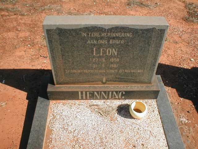HENNING Leon 1958-1981