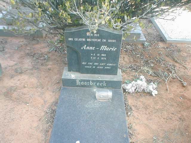 HAASBROEK Anne-Marie 1962-1975