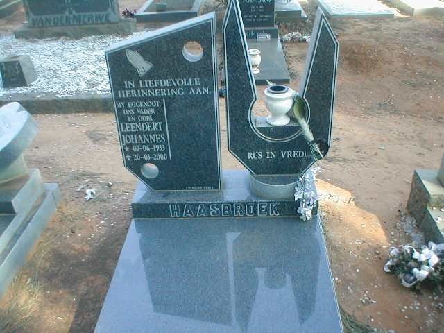 HAASBROEK Leendert Johannes 1933-2000