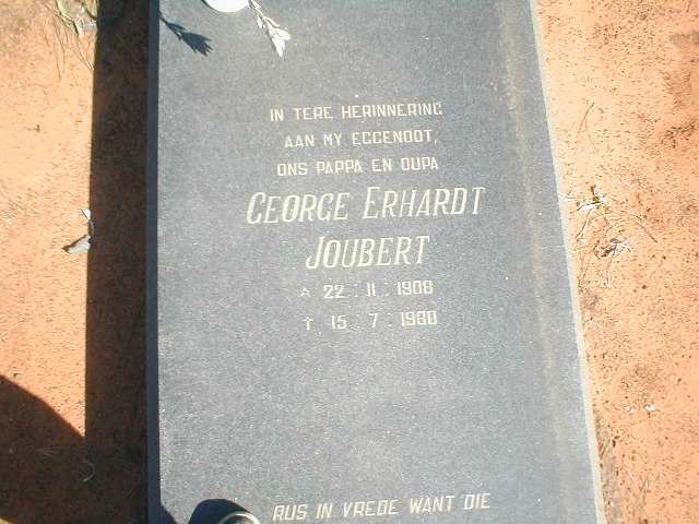 JOUBERT George Erhardt 1908-1980