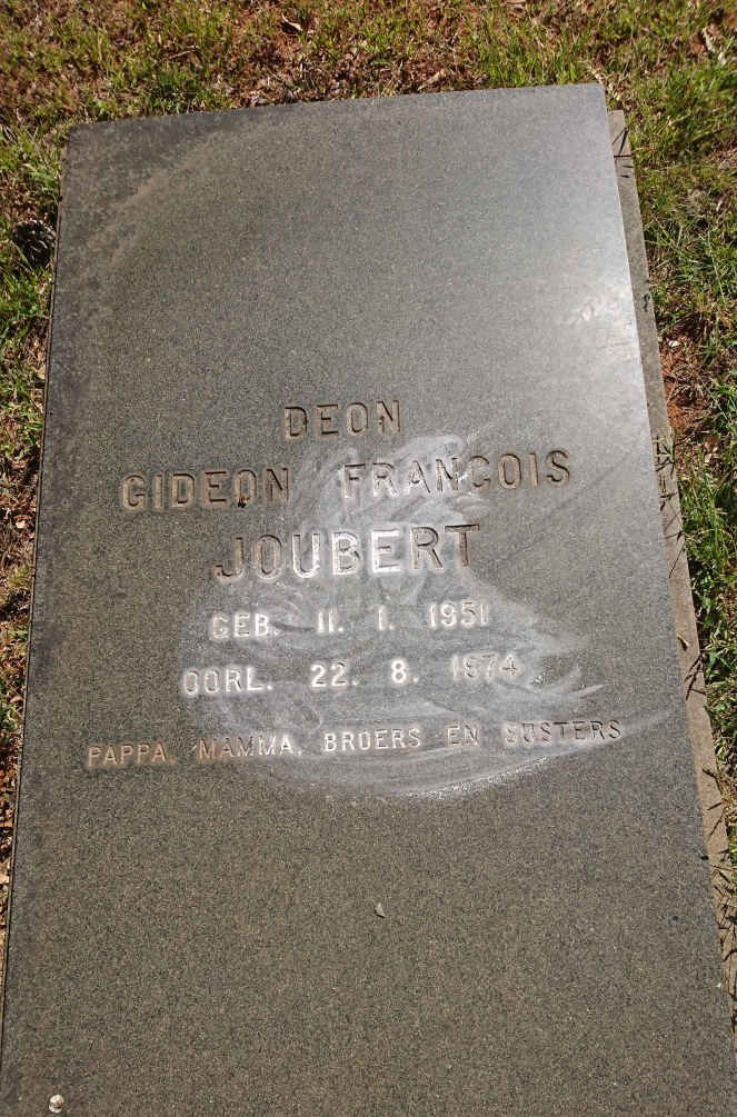 JOUBERT Gideon Francois 1951-1974