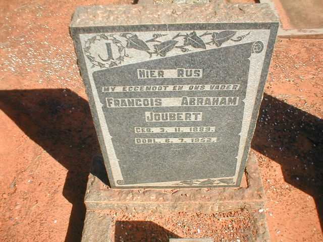 JOUBERT Francois Abraham 1889-1952
