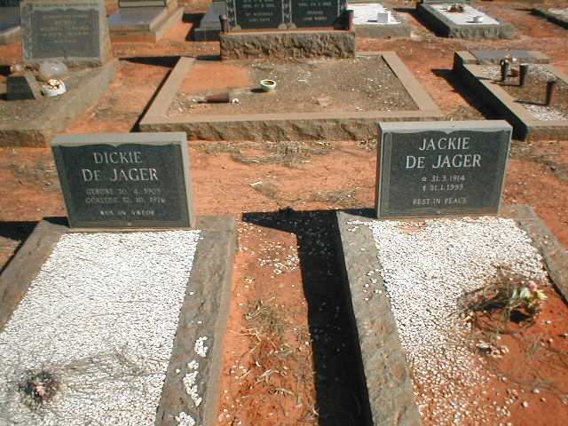 JAGER Dickie, de 1905-1976 &amp; Jackie 1914-1993