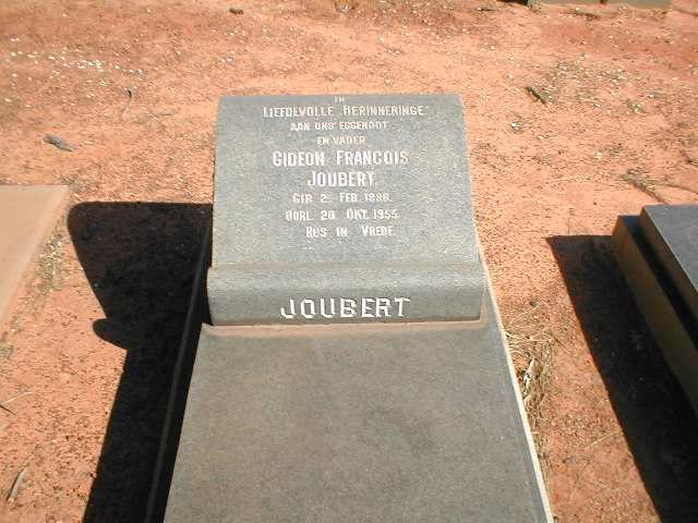 JOUBERT Gideon Francois 1886-1955