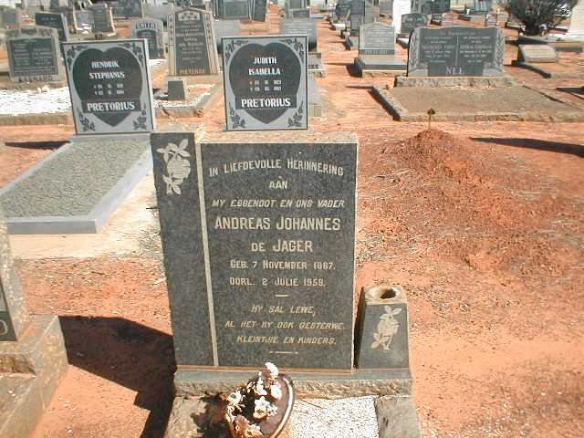 JAGER Andreas Johannes, de 1887-1959