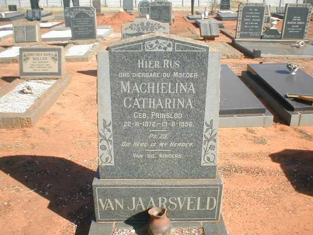 JAARSVELD Machielina Catharina, van nee PRINSLOO 1872-1956