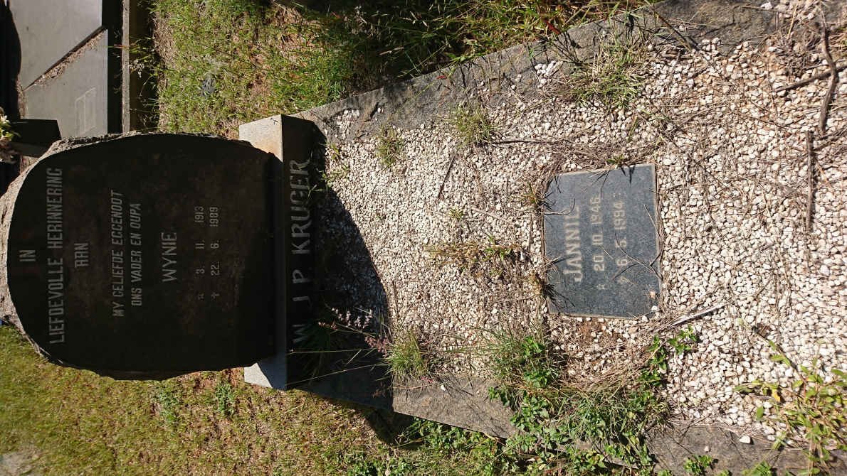 KRUGER W.J.P. 1913-1989 :: KRUGER Jannie 1946-1994
