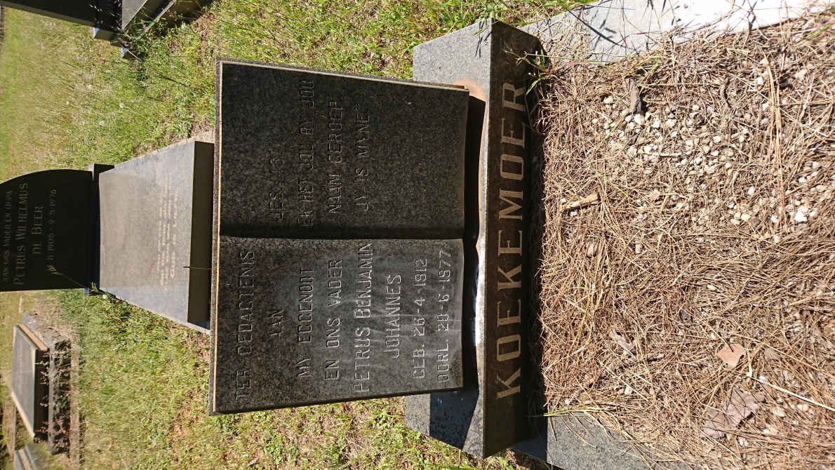 KOEKEMOER Petrus Benjamin Johannes 1912-1977