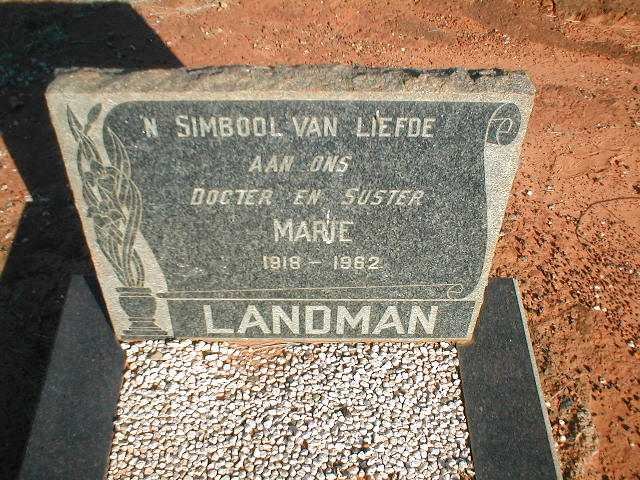 LANDMAN Marie 1918-1962