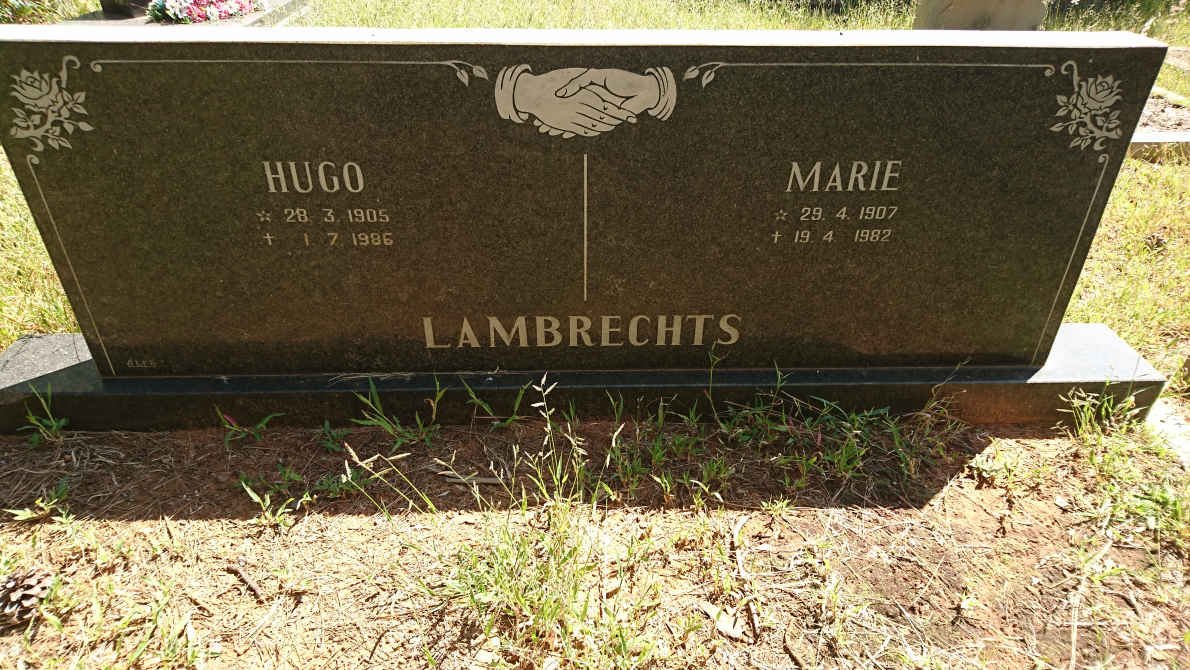 LAMBRECHTS Hugo 1905-1986 &amp; Marie 1907-1982