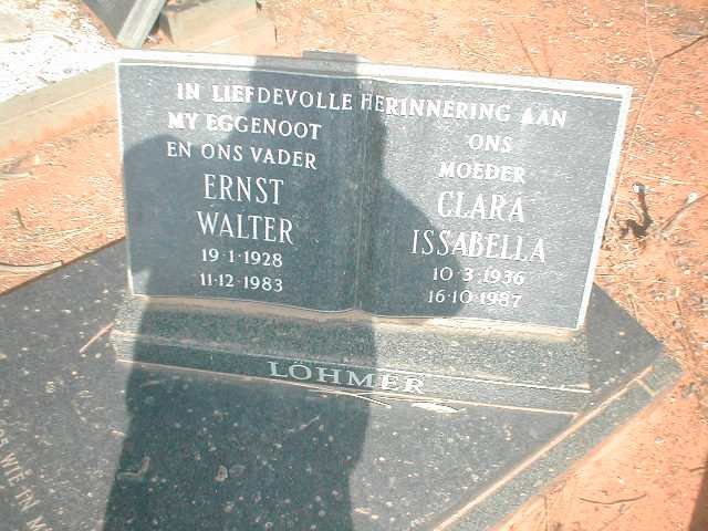 LÖHMER Ernst Walter 1928-1983 &amp; Clara Issabella 1936-1987