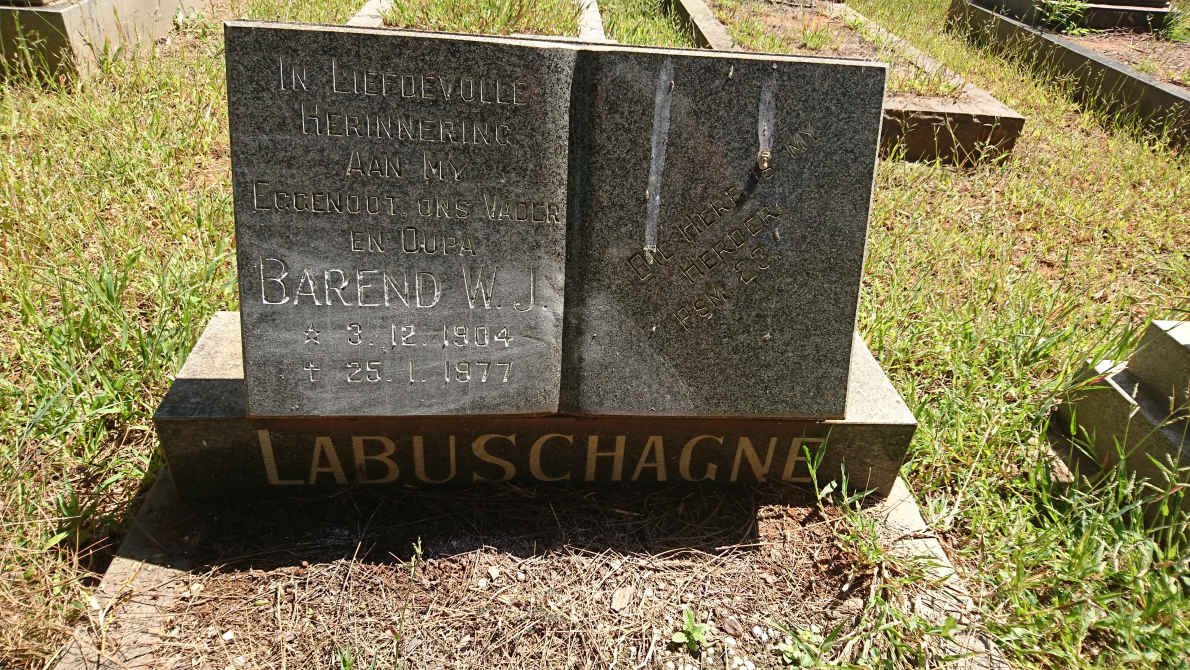 LABUSCHAGNE Barend W.J. 1904-1977