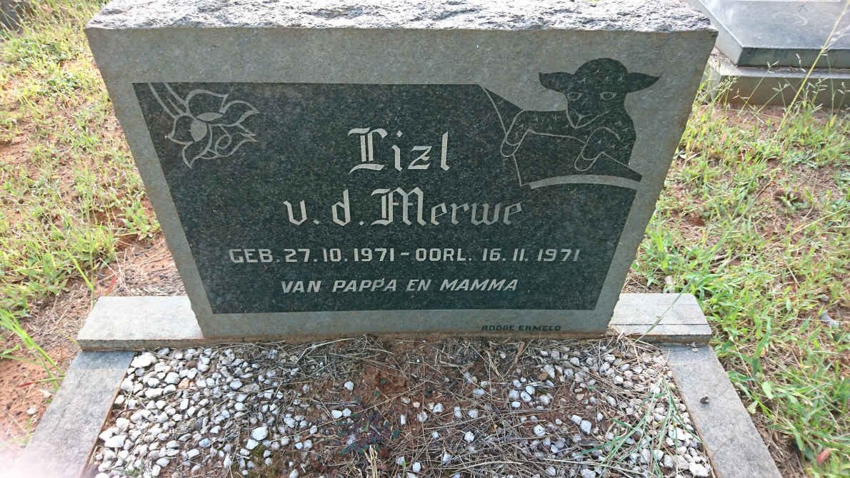 MERWE Lizl, v.d. 1971-1971