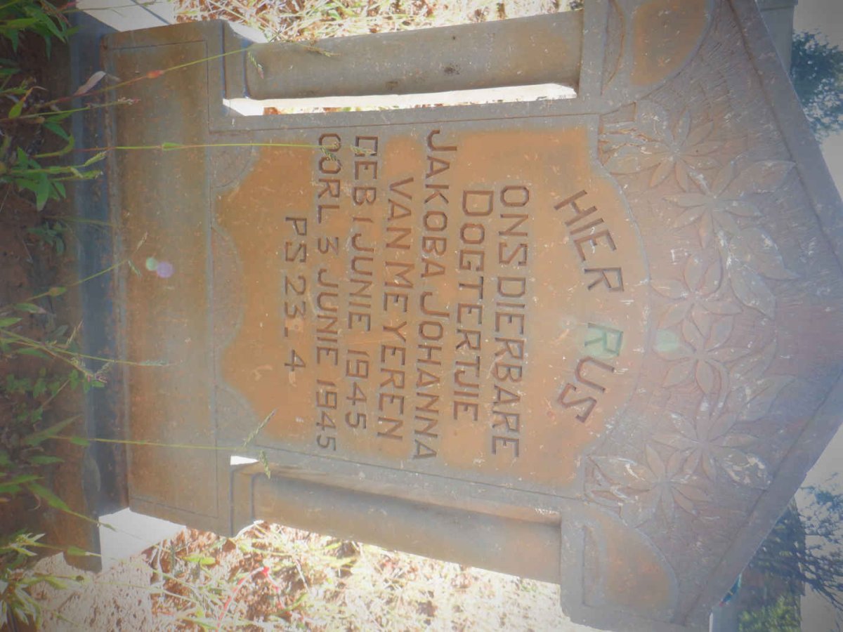 MEYEREN Jakoba Johanna, van 1945-1945