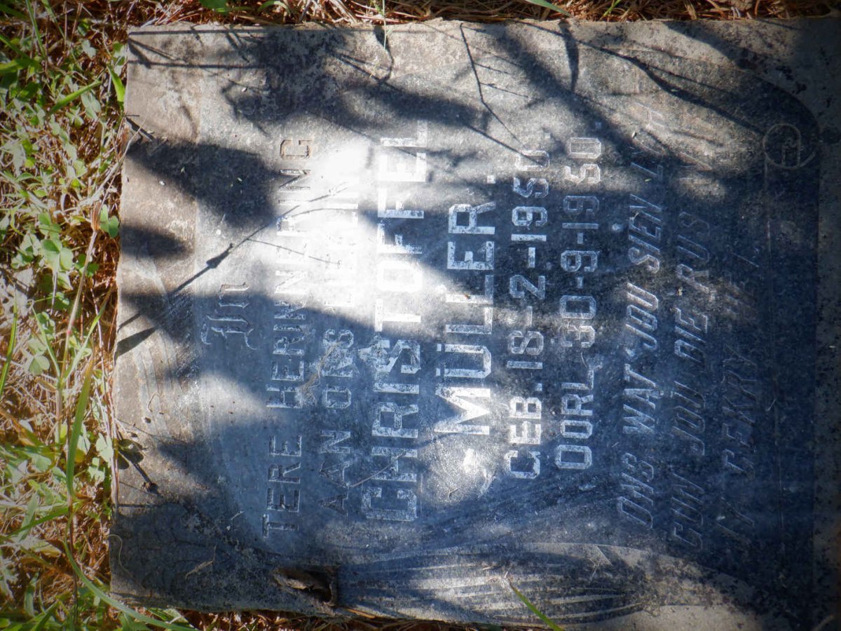 MÜLLER Christoffel 1950-1950