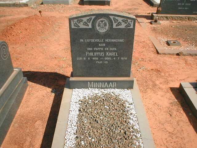 MINNAAR Philippus Karel 1896-1976