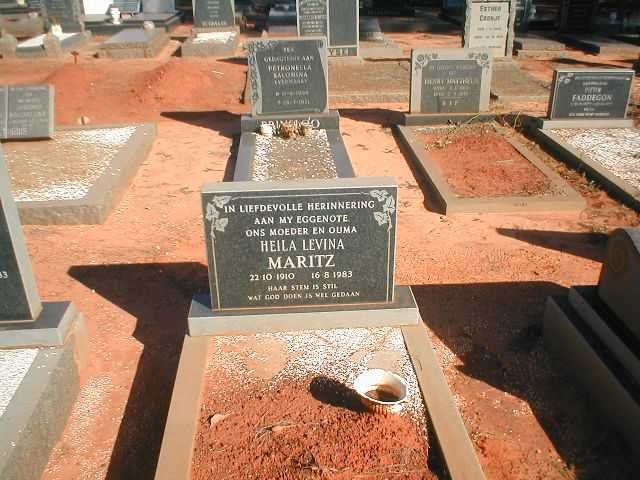 MARITZ Heila Levina 1910-1983