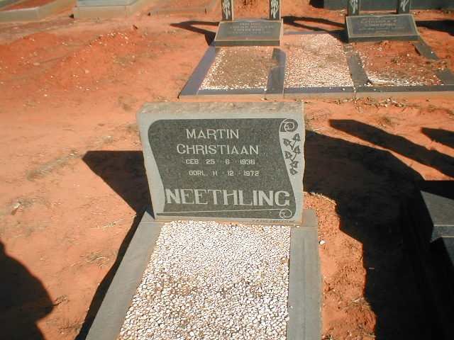 NEETHLING Martin Christiaan 1936-1972