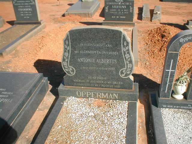 OPPERMAN Antonie Albertus 1927-1977