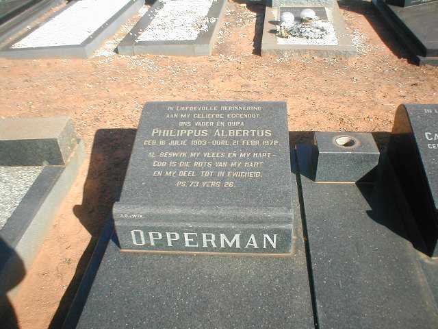 OPPERMAN Philippus Albertus 1903-1972