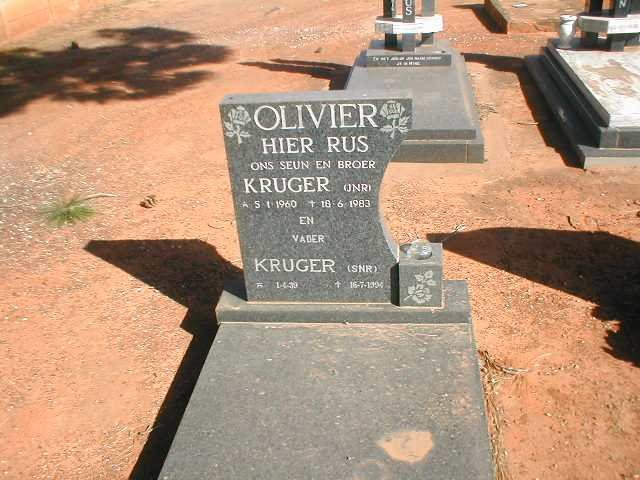 OLIVIER Kruger 1960-1983 :: OLIVIER Kruger 1939-1994