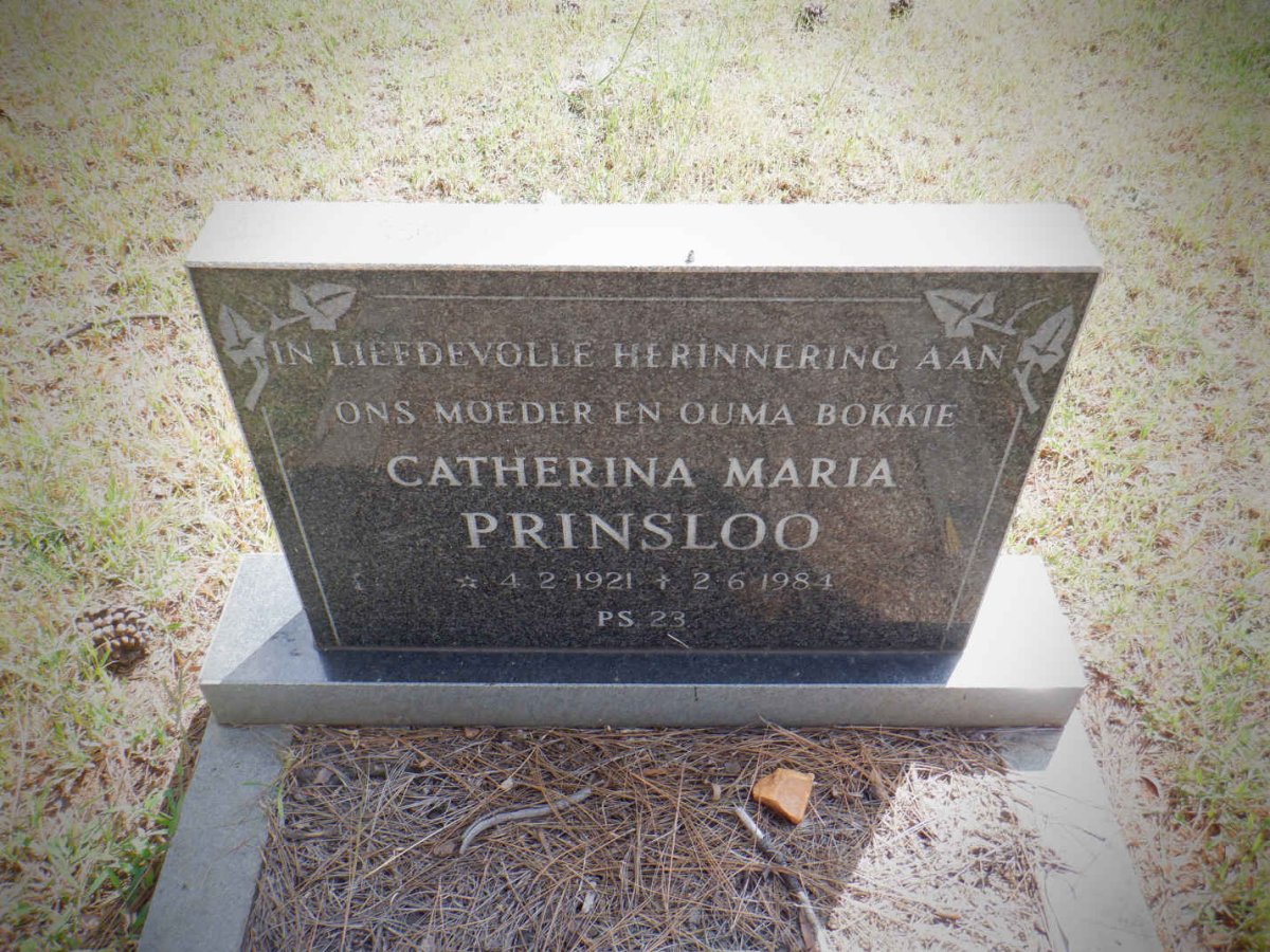 PRINSLOO Catherina Maria 1921-1984
