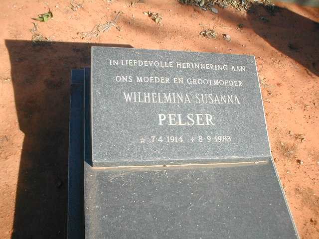 PELSER Wilhelmina Susanna 1914-1983