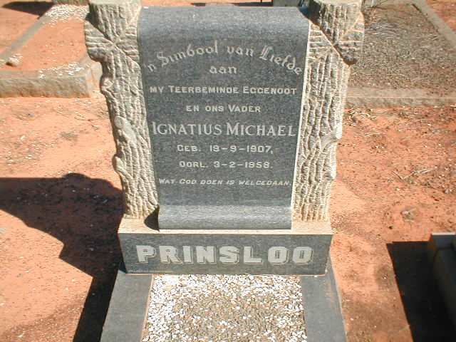 PRINSLOO Ignatius Michael 1907-1958