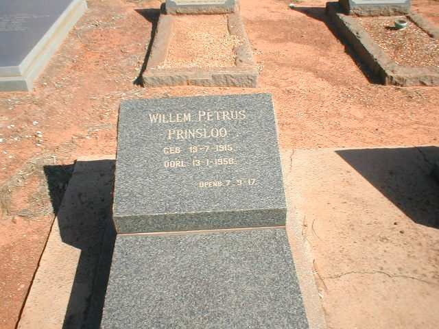 PRINSLOO Willem Petrus 1915-1958