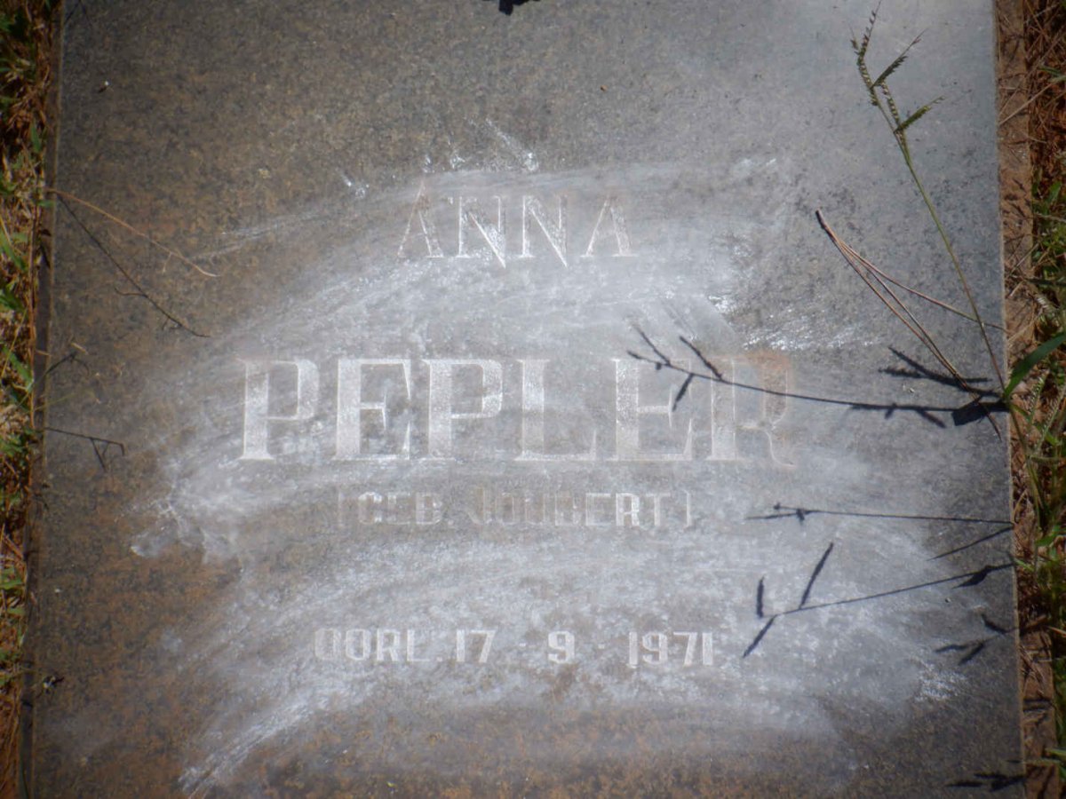 PEPLER Anna nee JOUBERT -1971