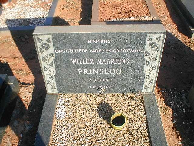 PRINSLOO Willem Maartens 1922-1980