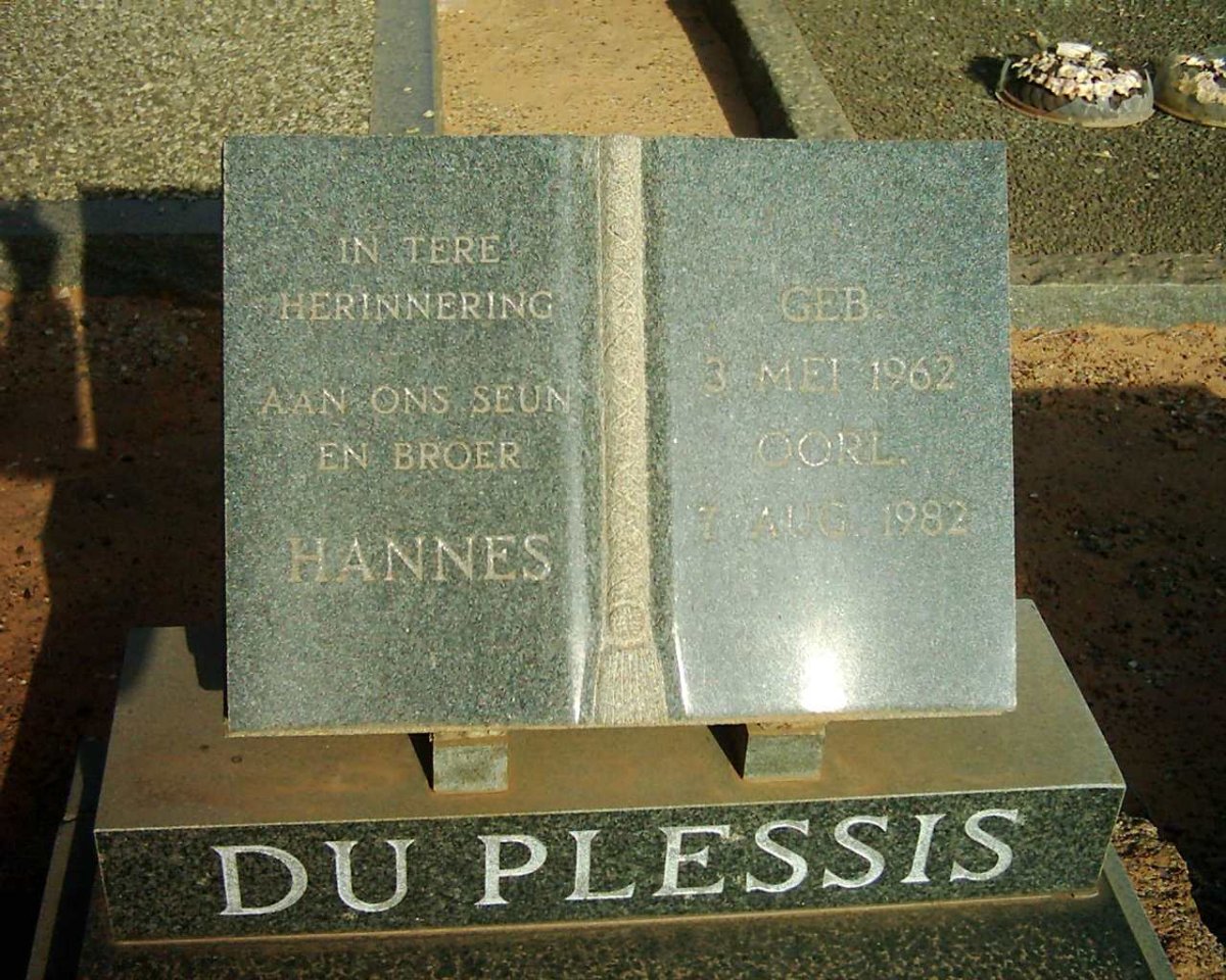 PLESSIS Hannes, du 1962-1982