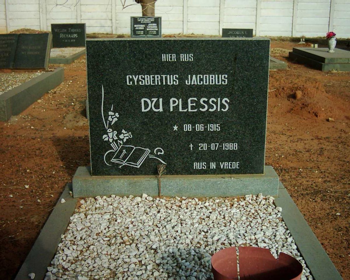 PLESSIS Gysbert Jacobus, du 1915-1988