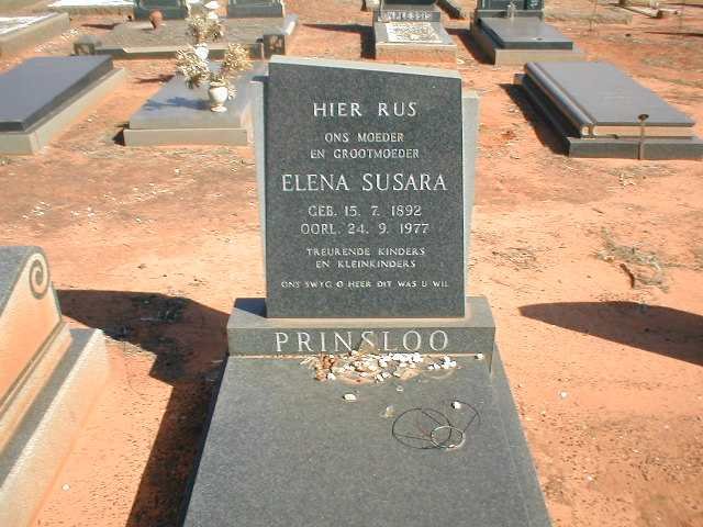 PRINSLOO Elena Susara 1892-1977