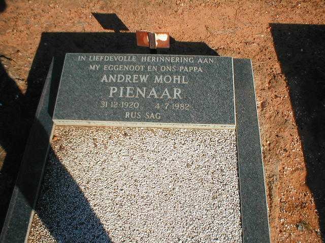 PIENAAR Andrew Mohl 1920-1982