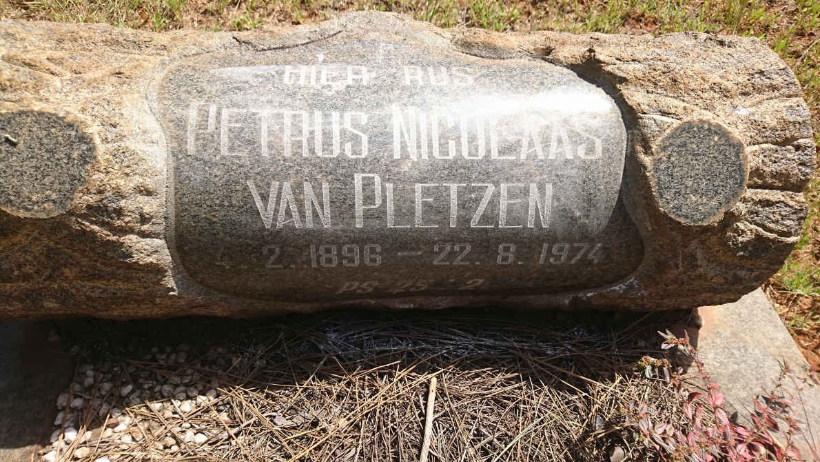 PLETZEN Petrus Nicolaas, van 1896-1974