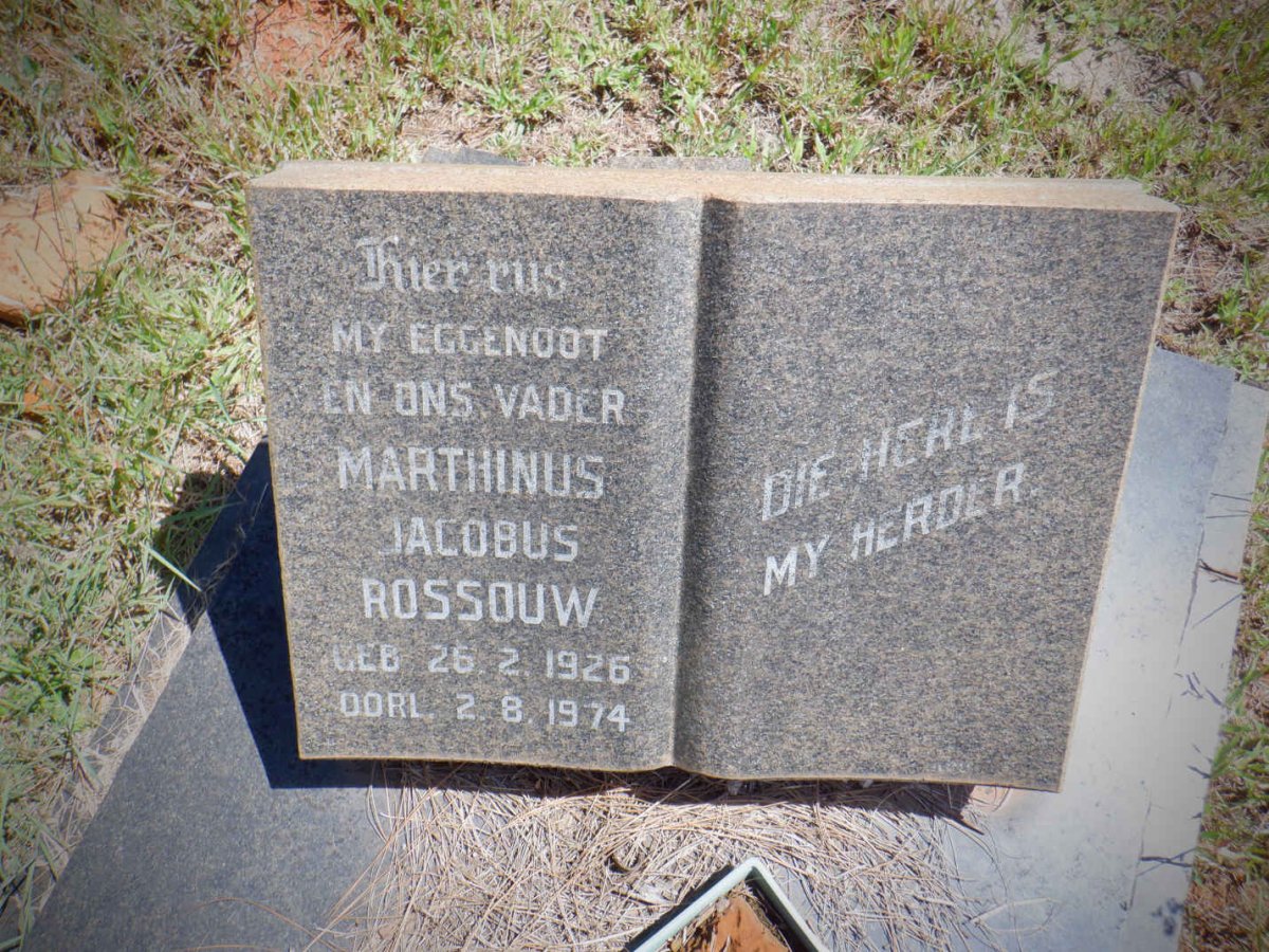 ROSSOUW Marthinus Jacobus 1926-1974