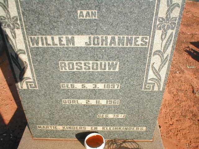 ROSSOUW Willem Johannes 1897-1961
