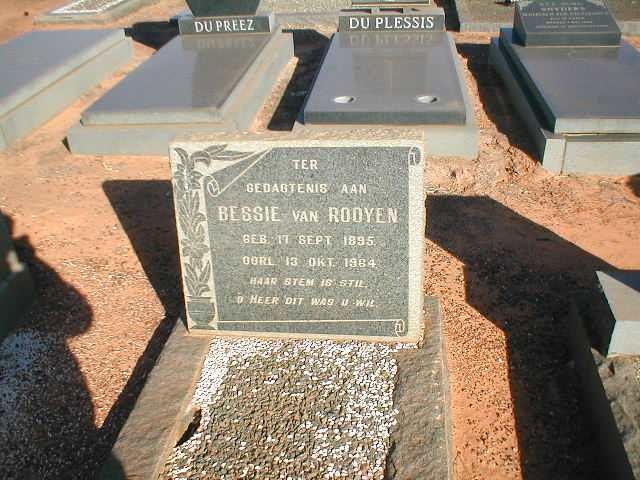 ROOYEN Bessie, van 1895-1964