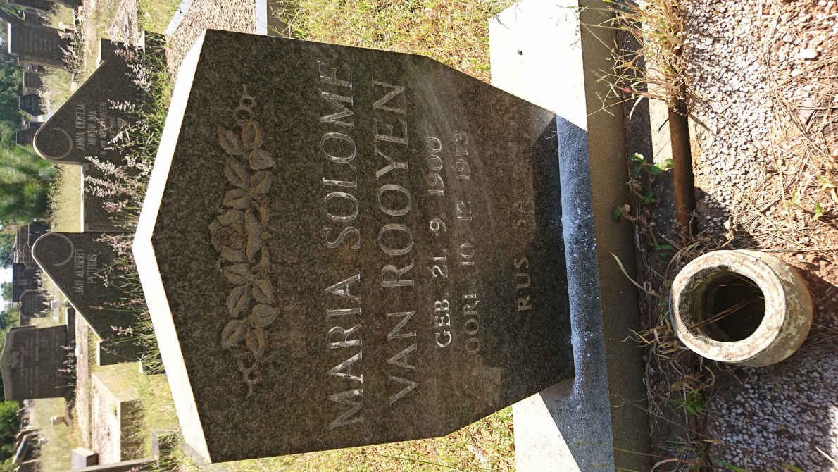 ROOYEN Maria Salome, van 1900-1973