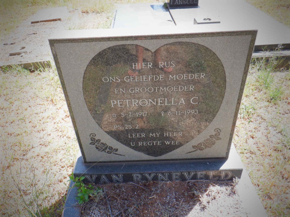 RYNEVELD Petronella C., van 1917-1993